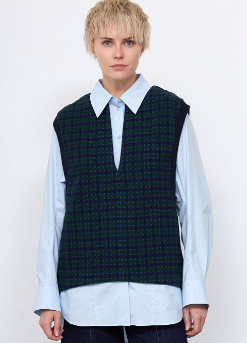 Жилет жен. 380020УД.03312.8829P зеленыйсиний  (5)