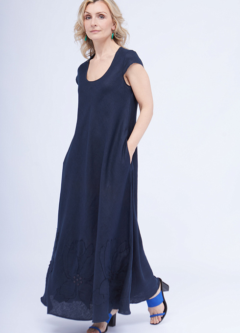  GRIOL. Платье жен. 360249.38312.9600N Темно синий GRIOL