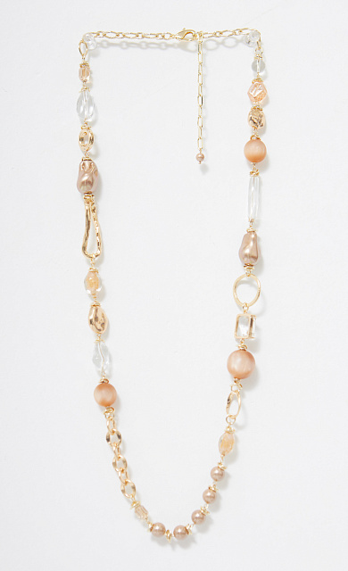  GRIOL. Колье Игристое 5 Бежевый  