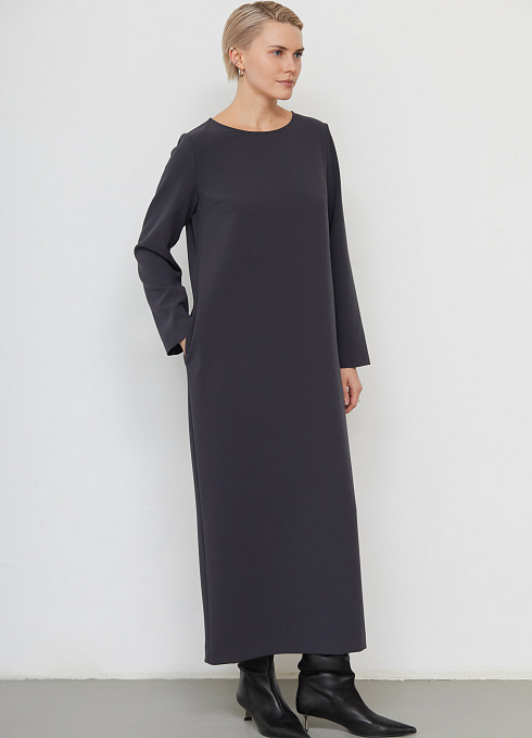  GRIOL. Платье жен. 368393.11312.7600N Тёмно-серый GRIOL