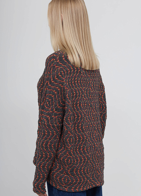  GRIOL. Джемпер жен. 310657ОТБ.03313.7762Y оранжевый/серый GRIOL