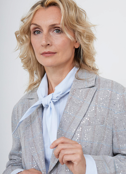  GRIOL. Жакет жен. 378176Б.11312.0886P Серо-коричневый GRIOL