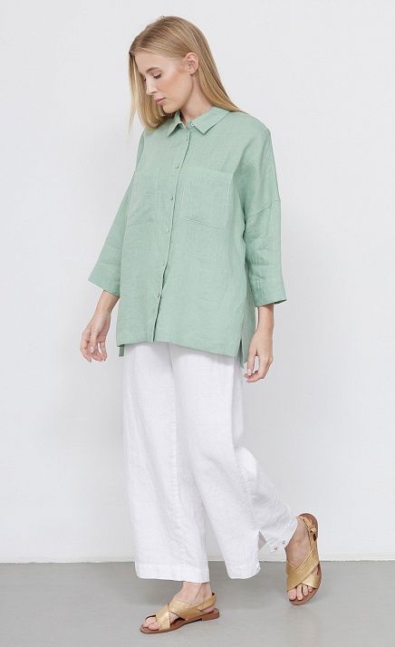 Рубашка оверсайз льняная GRIOL Рубашка оверсайз льняная GRIOL