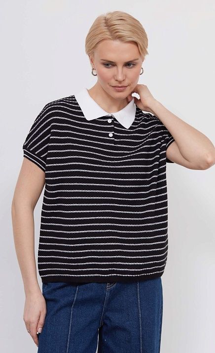  GRIOL. Джемпер жен. 310557.33303.0282S Бело-чёрный 