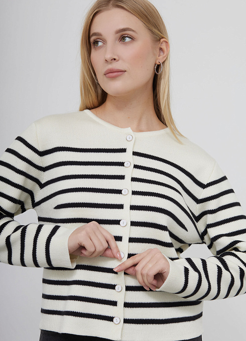  GRIOL. Жакет жен. 370221.01303.0782S Молочно-чёрный GRIOL