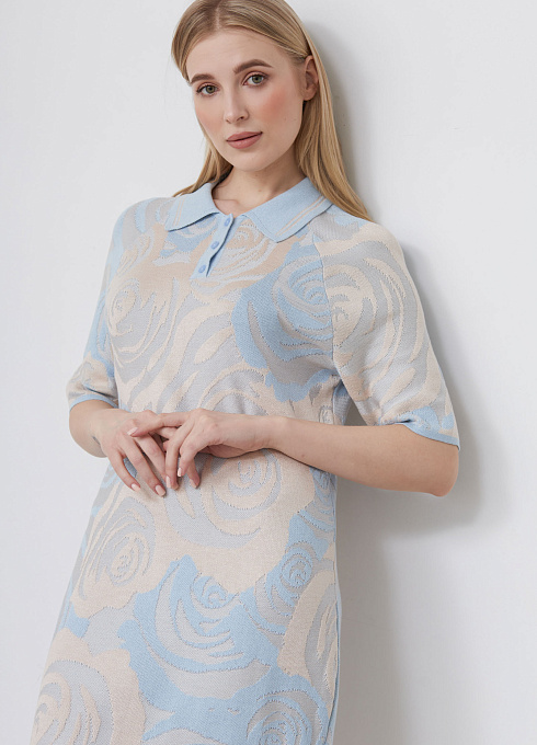  GRIOL. Платье жен. 360263.33303.0703F Молочно-голубой GRIOL