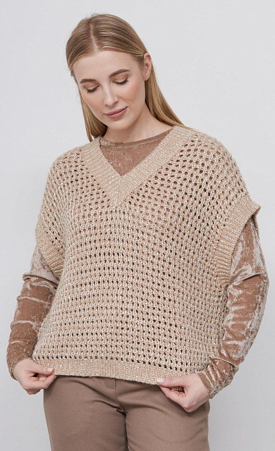  GRIOL. Жилет жен. 388106.42303.0600N Бежевый 