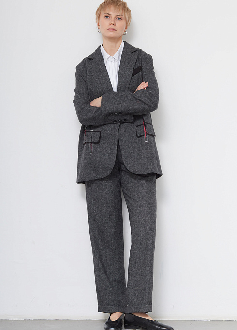  GRIOL. Жакет жен. 378376.11312.8201M Серый меланж GRIOL