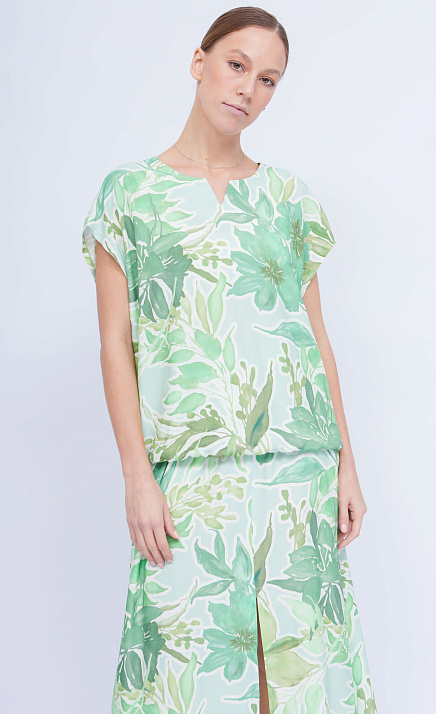 Блуза из вискозы на резинке GRIOL Блуза из вискозы на резинке GRIOL