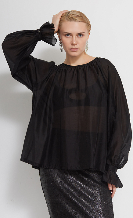 Блуза с завязками на спинке GRIOL