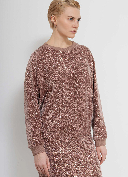  GRIOL. Джемпер жен. 311003НП.6_313.0505L Розово-бежевый GRIOL