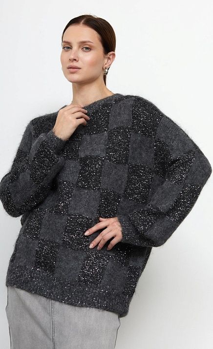  GRIOL. Джемпер жен. 314019.42303.8200P Чёрно-серый 