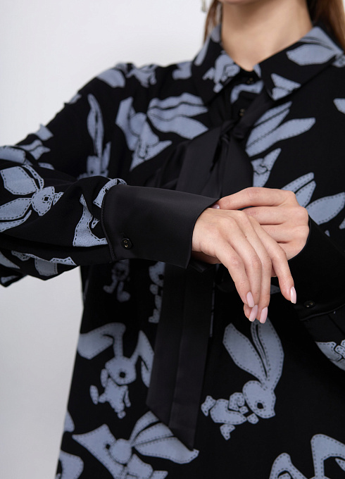  GRIOL. Платье жен. 360329.03312.8278А Черный/серый GRIOL