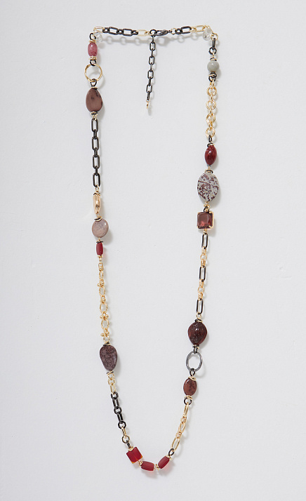  GRIOL. Колье Вишневый брауни 2 Бордовый 