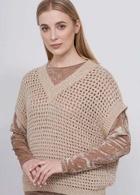  GRIOL. Жилет жен. 388106.42303.0600N Бежевый GRIOL