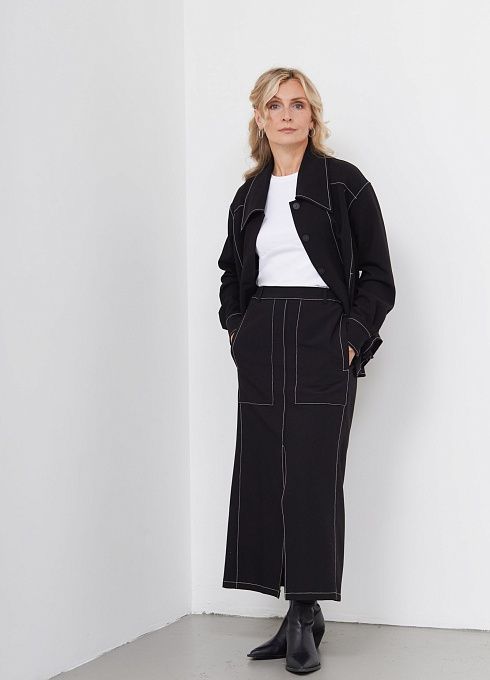  GRIOL. Юбка жен. 350112.09312.8200N Черный GRIOL