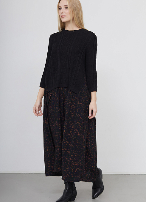  GRIOL. Платье жен. 360208УД.03313.8223D Чёрный GRIOL