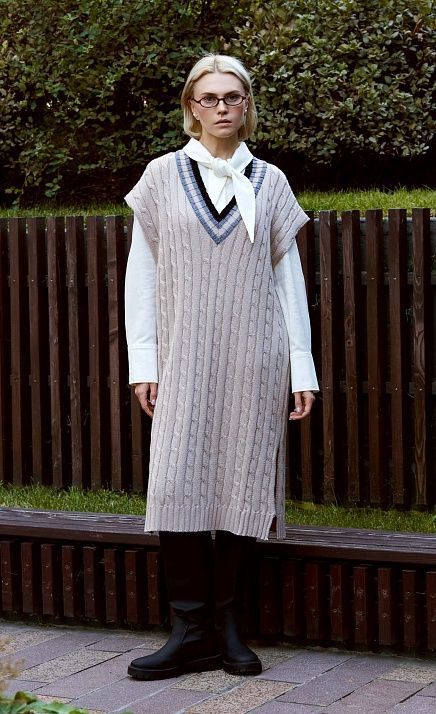 GRIOL. Платье жен. 360260.05303.0373N Бежевый GRIOL GRIOL. Платье жен. 360260.05303.0373N Бежевый