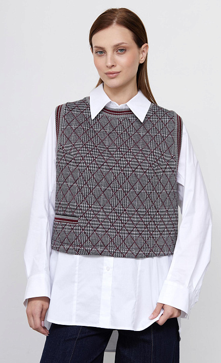  GRIOL. Жилет жен. 380021.03313.7347P Серо-розовый 