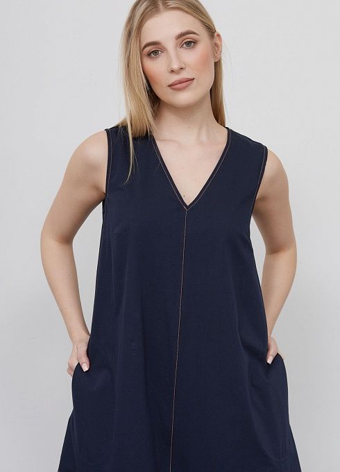 Сарафан жен. 360237.09312.9600N Тёмно-синий  (1)