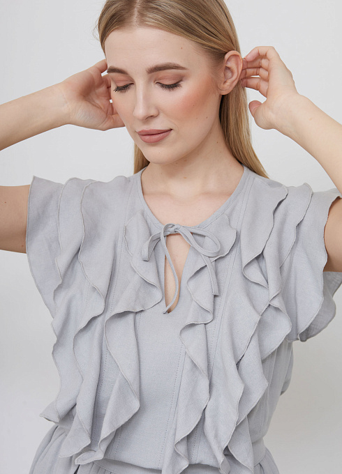  GRIOL. Платье жен. 363423А.11312.7300N Светло-серый GRIOL