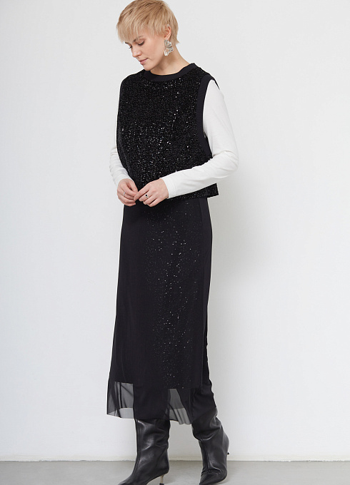  GRIOL. Юбка жен. 350083.6_313.8282L Черный GRIOL