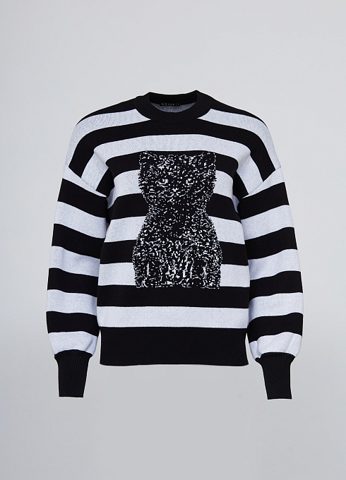  GRIOL. Джемпер жен. 310515.33303.8202SA Чёрно-белый GRIOL