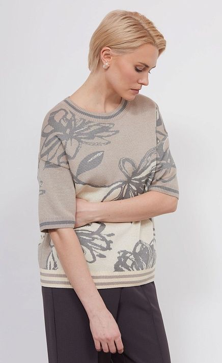  GRIOL. Джемпер жен. 310579.33303.0380T Бежево-серый 