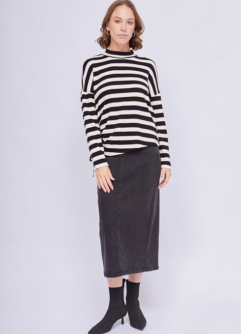  GRIOL. Джемпер жен. 310910В.6_313.8207S Бело-черный GRIOL