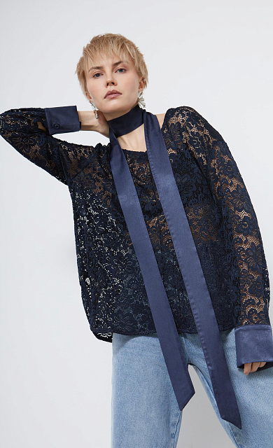 Блузка oversize кружевная GRIOL