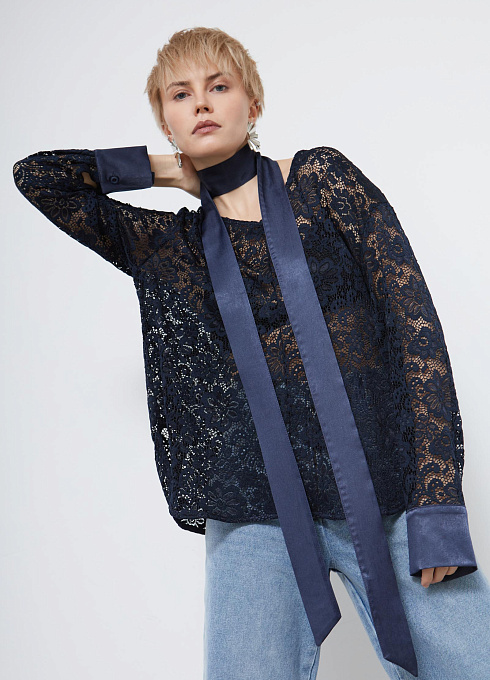 Блузка oversize кружевная GRIOL