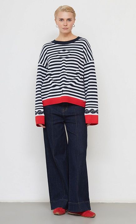  GRIOL. Джемпер жен. 310561.33303.9601S Сине-белый 