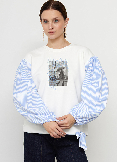  GRIOL. Джемпер жен. 311054РБ.6_313.0216E Молочно-голубой GRIOL