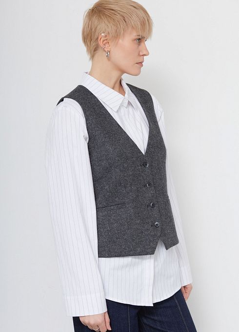 Жилет жен. 388239А.11312.8201M Серый меланж (5)