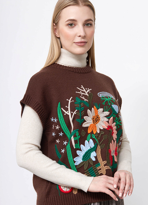 Жилет жен. 383066.42303.1000RF Коричневый  (4)