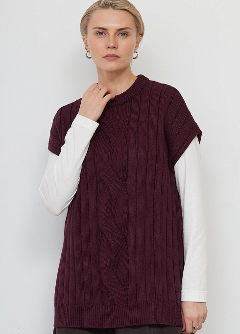  GRIOL. Жилет жен. 380106.05303.4700N Бордо GRIOL