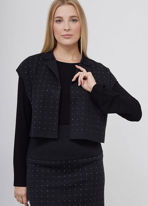  GRIOL. Жакет жен. 380088ОТ.33303.7400N Антрацит GRIOL