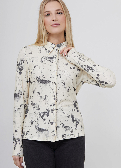  GRIOL. Блузка жен. 310377.03313.0777А Молоко GRIOL