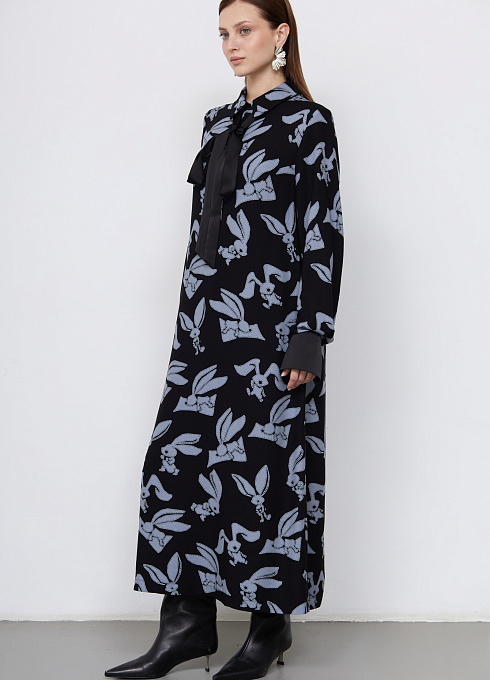  GRIOL. Платье жен. 360329.03312.8278А Черный/серый GRIOL