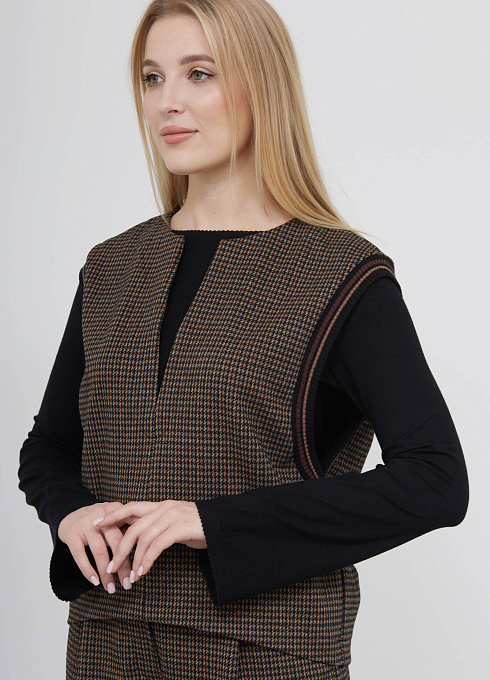  GRIOL. Жилет жен. 380020.6_313.8203Z Коричневый GRIOL