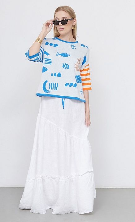 GRIOL. Джемпер жен.310489.33303.0201A Мультиколор GRIOL GRIOL. Джемпер жен.310489.33303.0201A Мультиколор