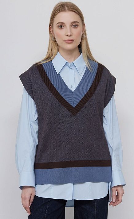  GRIOL. Жилет жен. 380077.33303.5716Y Голубой 