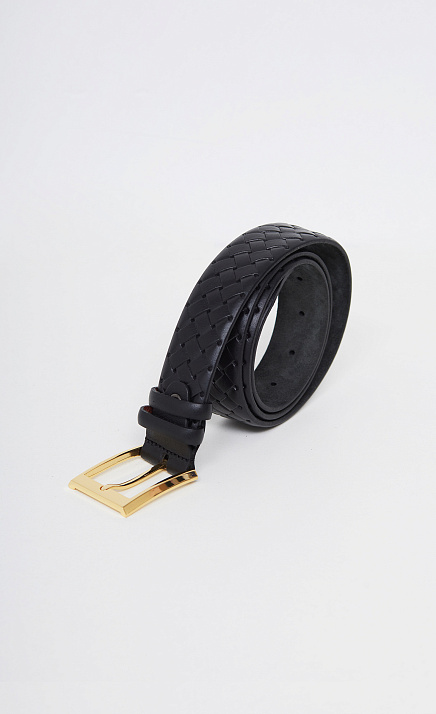  GRIOL. Комплект Ремень поясной РЖДТЕЛ35-105/1 плетенка  Черный 