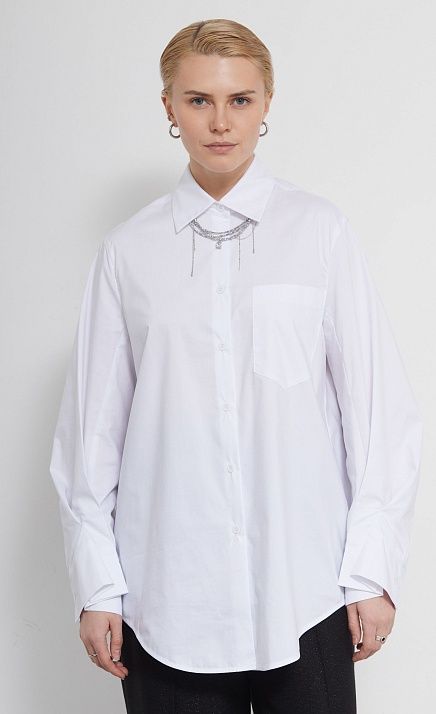 Рубашка oversize из хлопка GRIOL Рубашка oversize из хлопка GRIOL