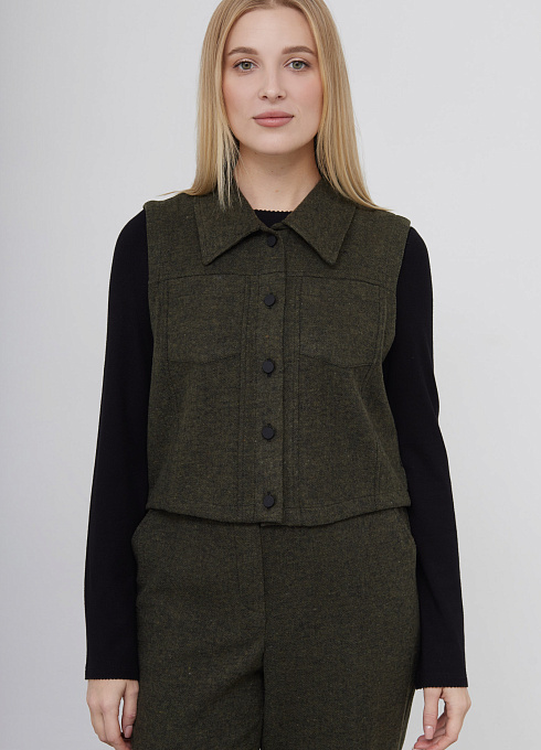  GRIOL. Жилет жен. 380093.09312.3100N Зелёный GRIOL