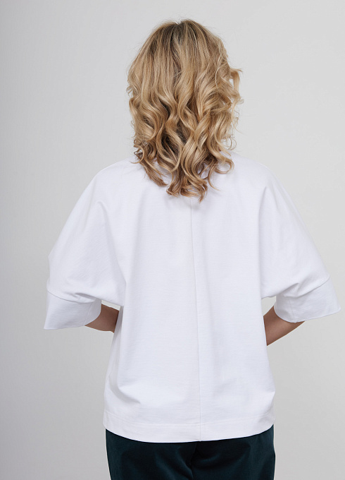 Джемпер из хлопка с кристаллами GRIOL