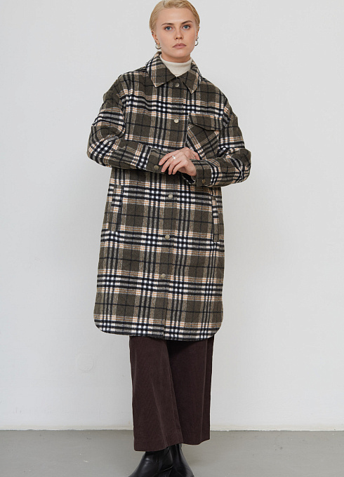  GRIOL. Пальто жен. 534487.11208.3401Р Хаки GRIOL