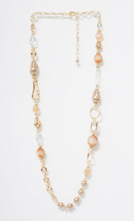  GRIOL. Колье Игристое 5 Бежевый 