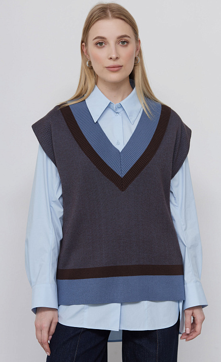  GRIOL. Жилет жен. 380077.33303.5716Y Голубой 