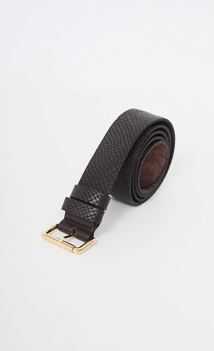  GRIOL. Комплект Ремень поясной РЖДЖЭК40-105/4 питон  Коричневый 